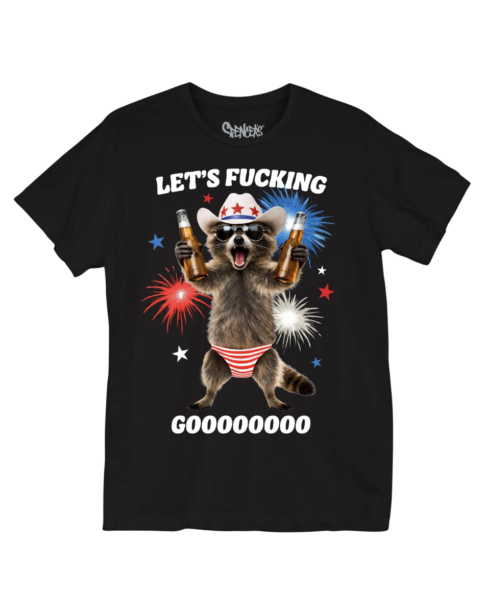 Let's Fucking Go Raccoon T Shirt