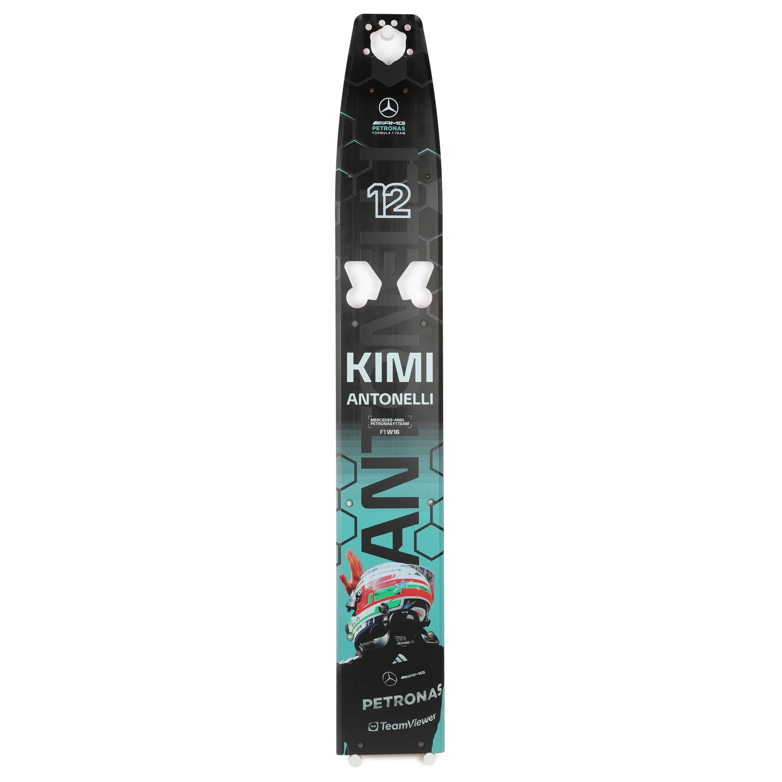 Image of Limited Edition Kimi Antonelli 2025 Mercedes-AMG Petronas Front Skid Plank Wall Art