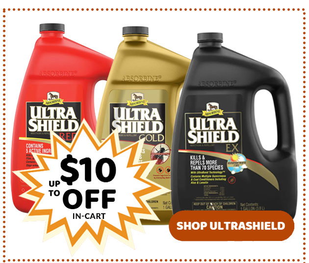 Up to $10 off ultrashield fly spray in-cart