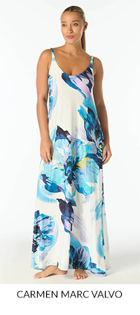 Shop Carmen Marc Valvo Underwire Shirred Tankini Top in Garden Party