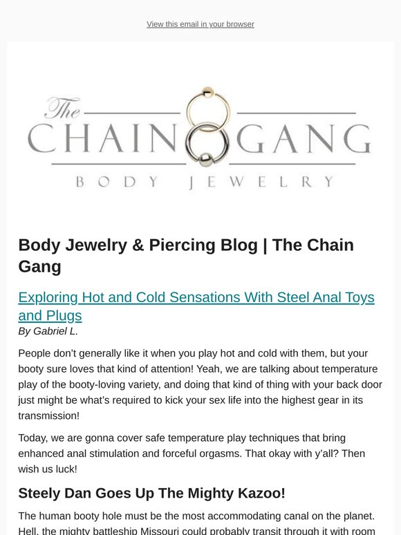 TheChainGang - Posts from Body Jewelry & Piercing Blog | The Chain Gang for 06/07/2026