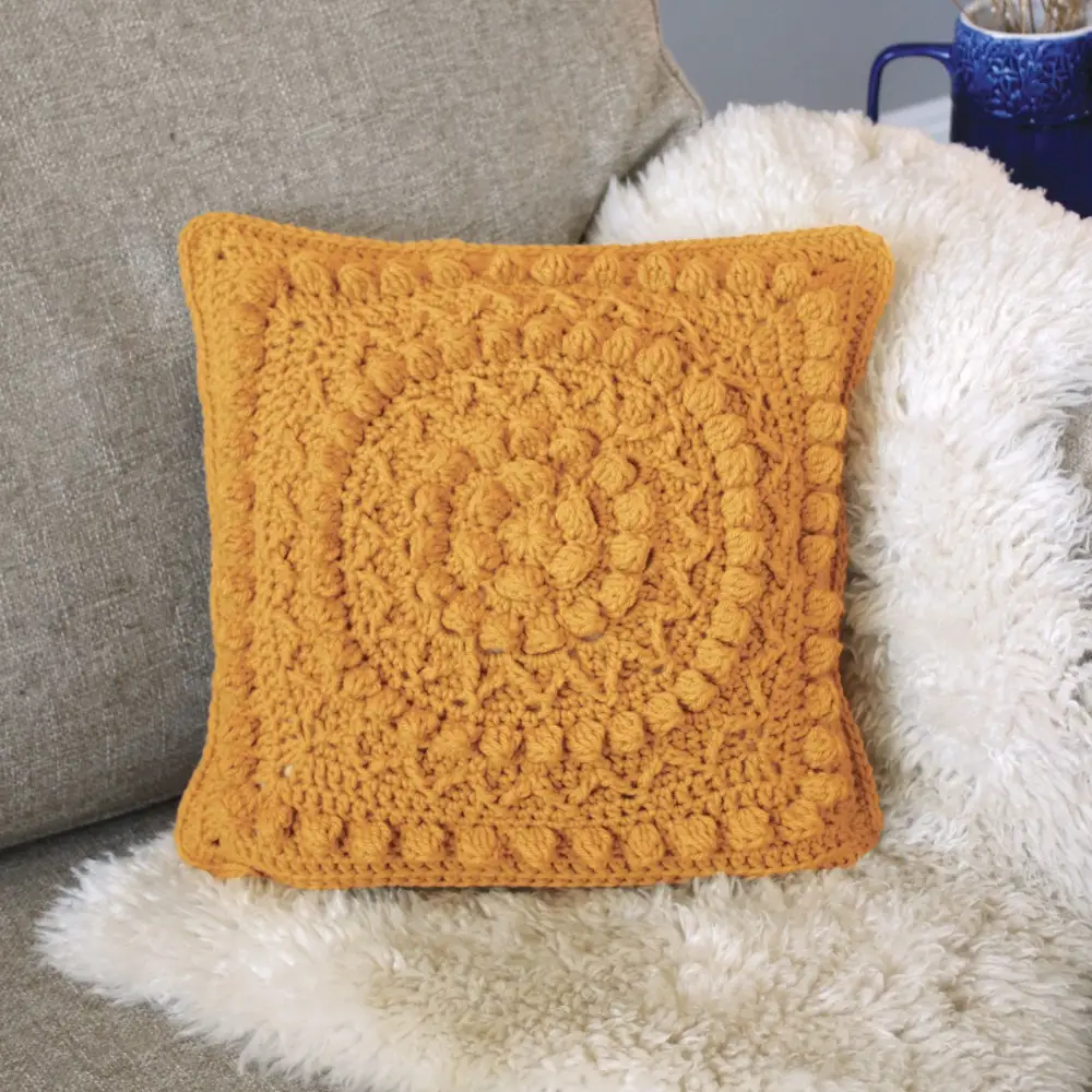 Saffron Matelasse Crochet Pillow Kit