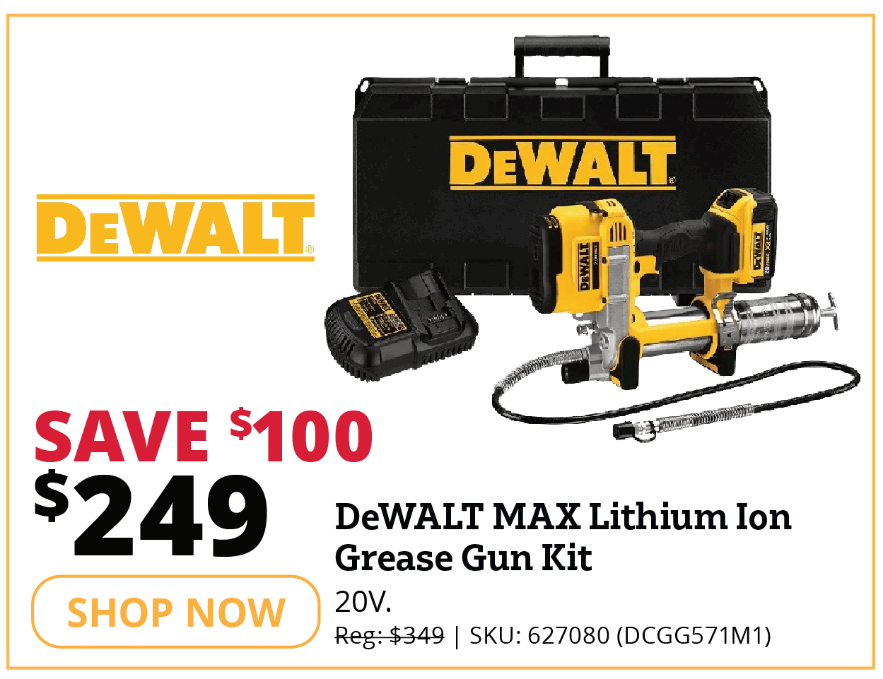 Dewalt Max Grease Gun Kit
