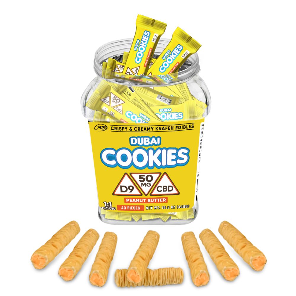 Dubai Cookies Crispy Creamy Knafeh Edible 50mg Delta-9 CBD Peanut Butter