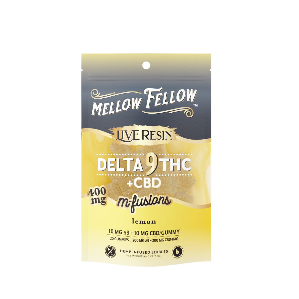 Mellow Fellow Live Resin M-Fusions Delta-9 Edibles Lemon 400mg