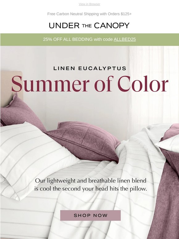 The Cool, Breezy Comfort of Linen Eucalyptus