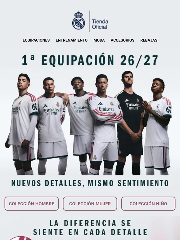 ¿Has visto los nuevos detalles de la 1ª equipación 26/27?