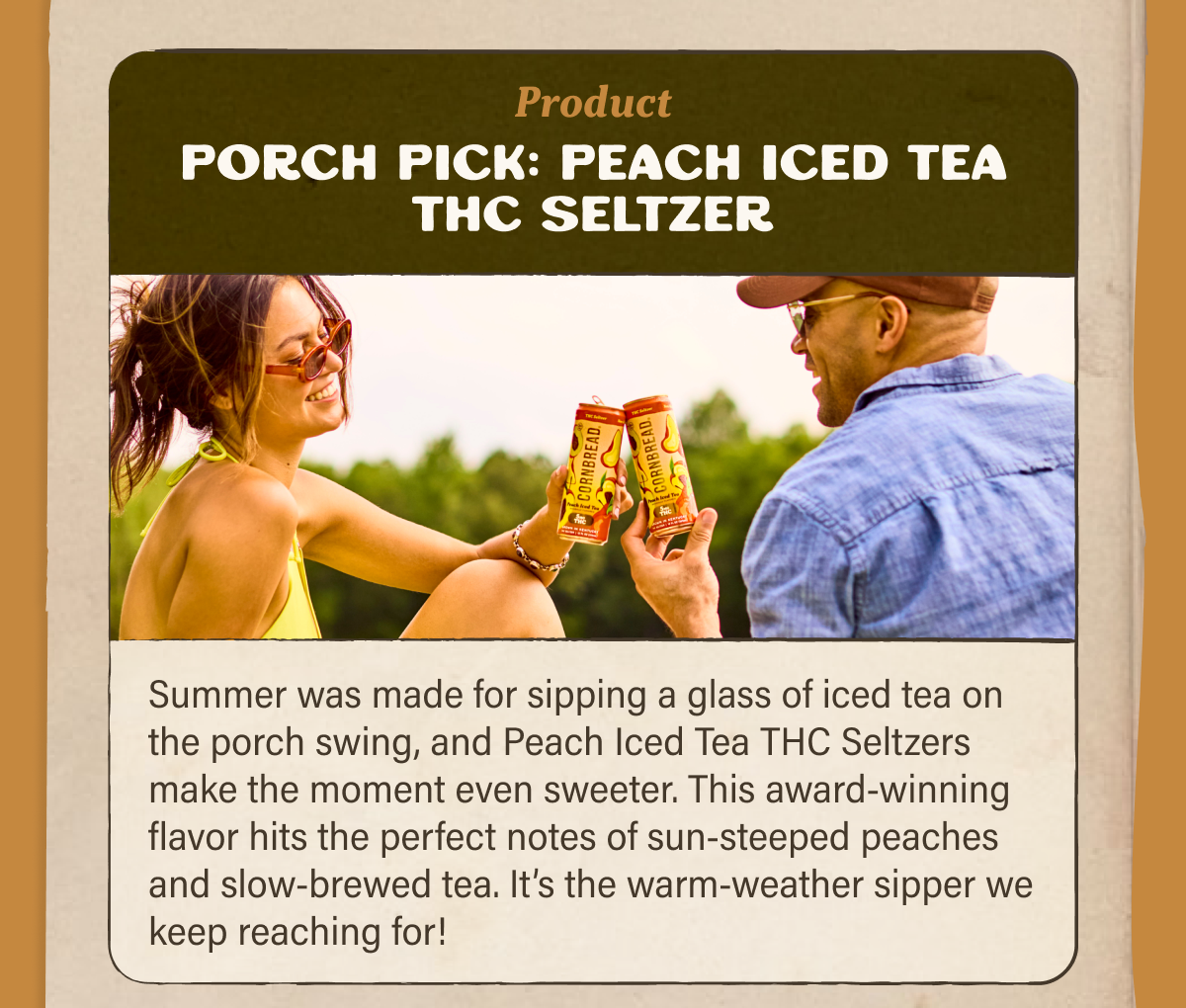 Peach Iced Tea THC Seltzer