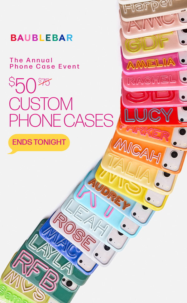 $50 Custom Phone Cases, Ends Tonight