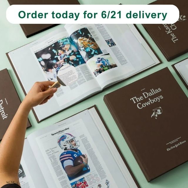 New York Times Custom Football Book