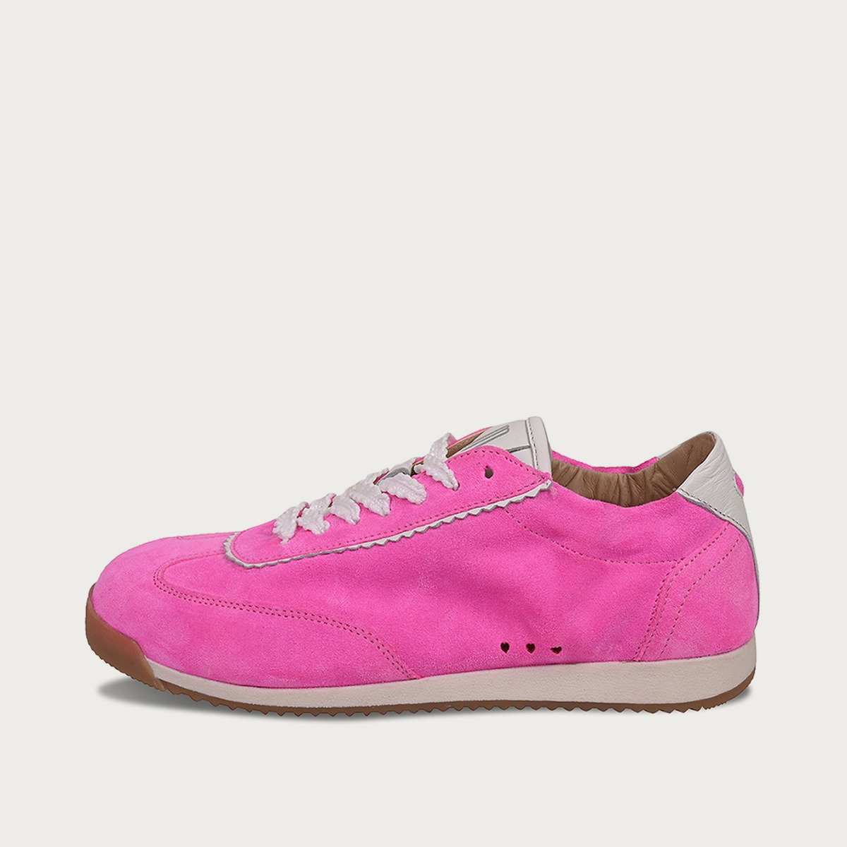 TARA Pink Extra Leichter Sneaker aus Leder mit leichtem Einstieg und Wechselfußbett