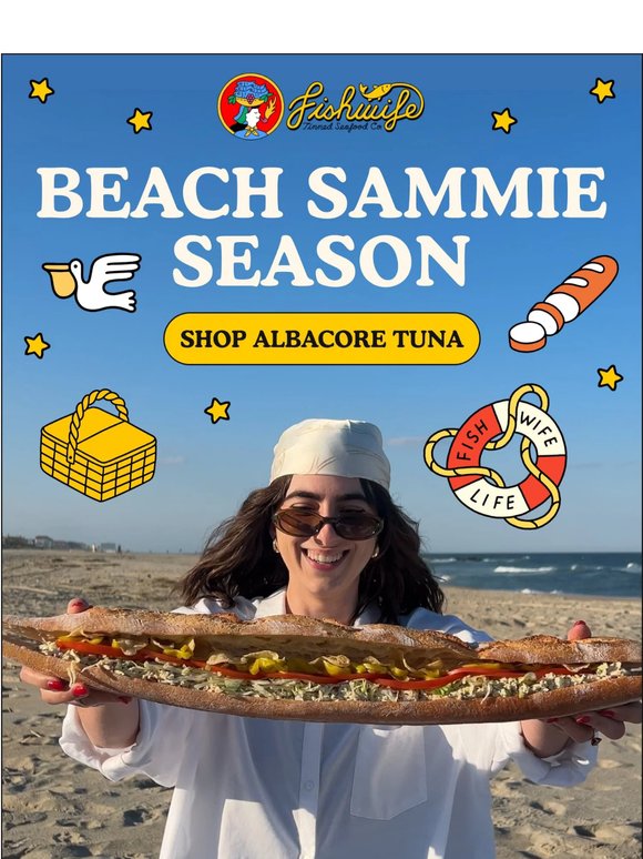 now THAT’s a beach sammie 🥪