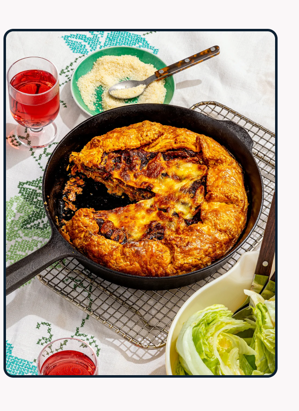 Spicy Eggplant Parm Galette 