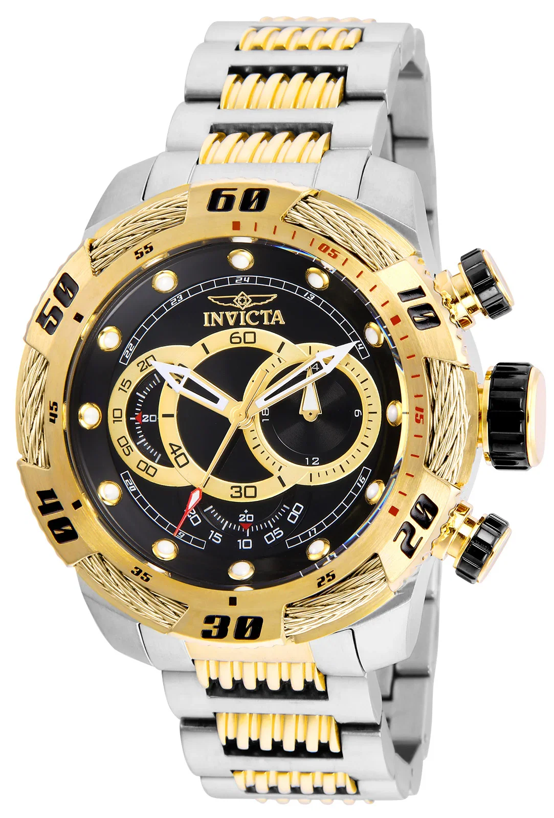 Image of Invicta Men's 50mm Speedway Quartz Multifunction Cable Bezel Bracelet Watch
