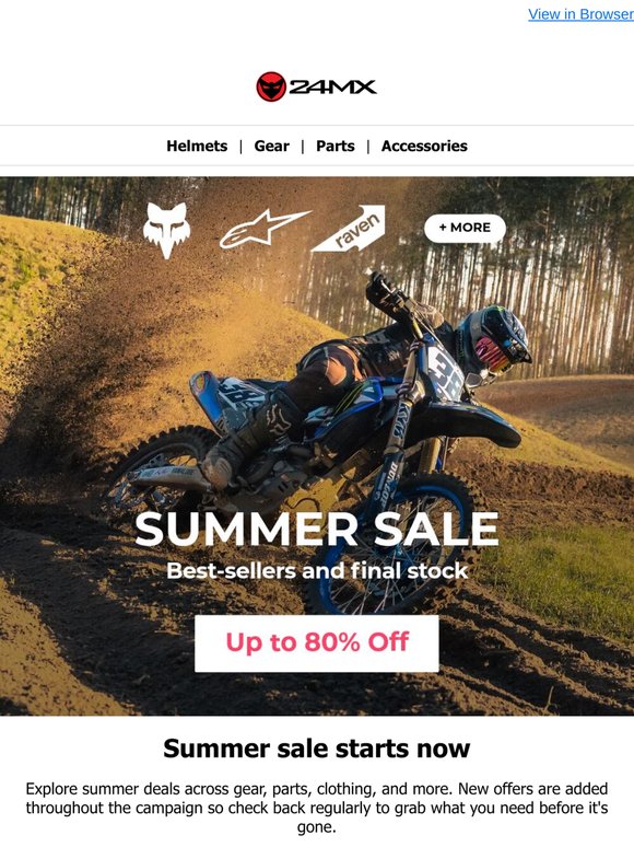 Summer Sale is live with up to 80% off