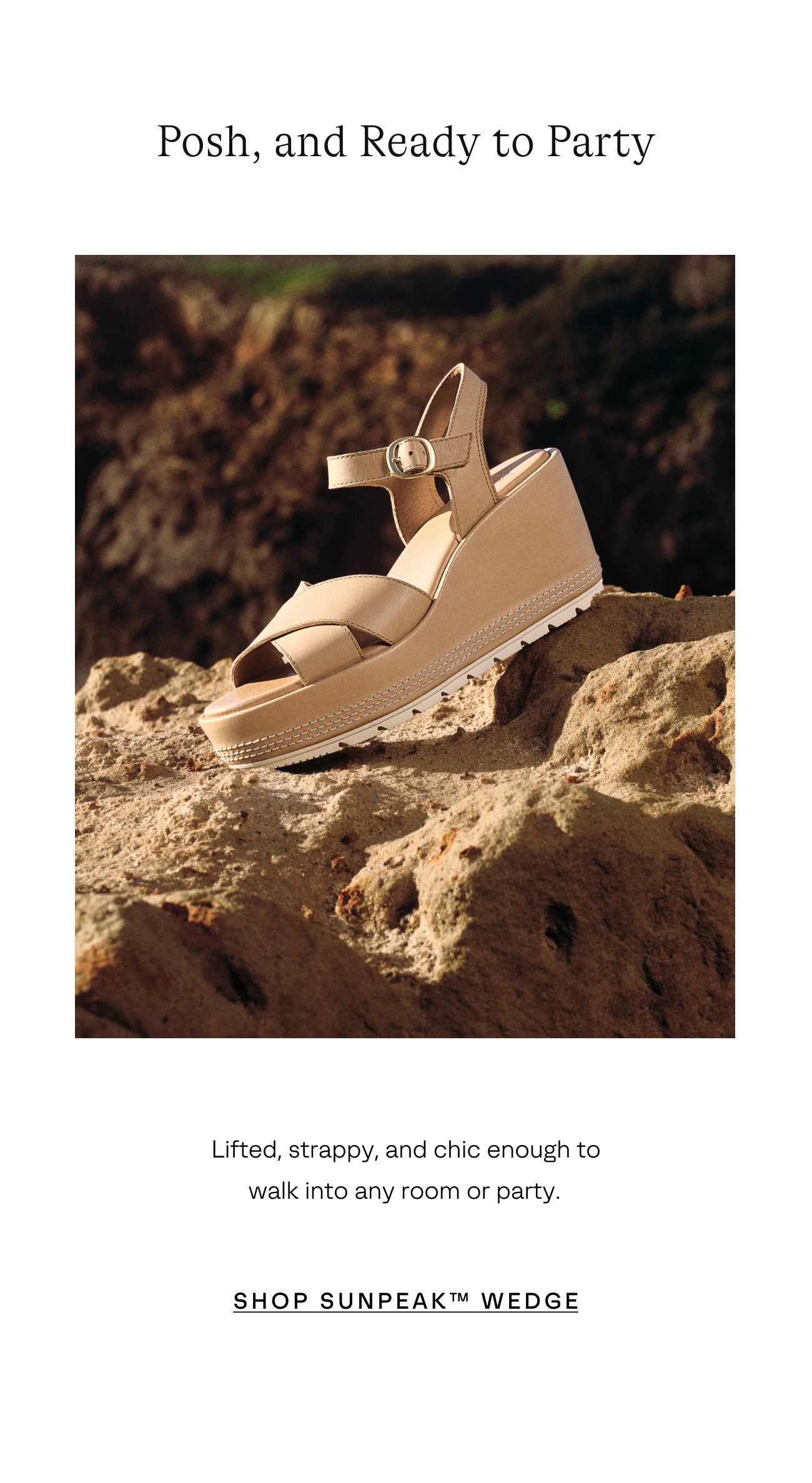 Sunpeak Wedge Ankle Strap Sandal