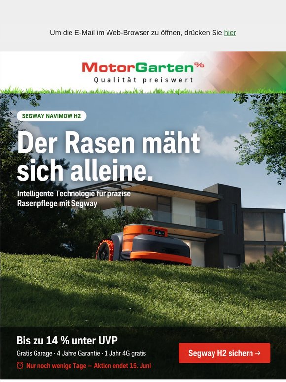 📢  Diese Aktion sollte kein Rasenbesitzer verpassen!