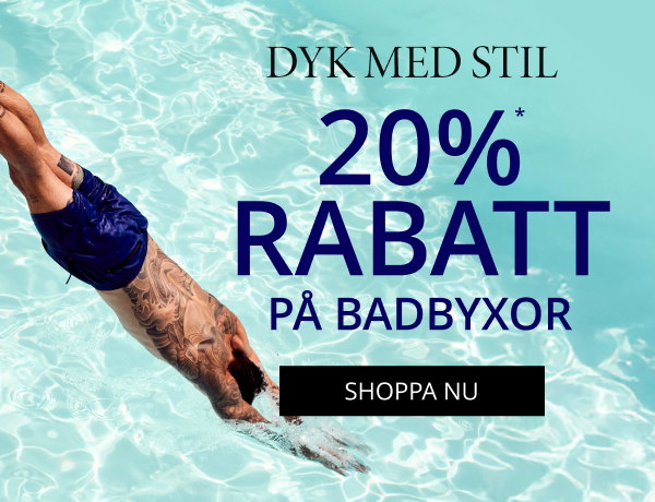 20% rabatt på badbyxor