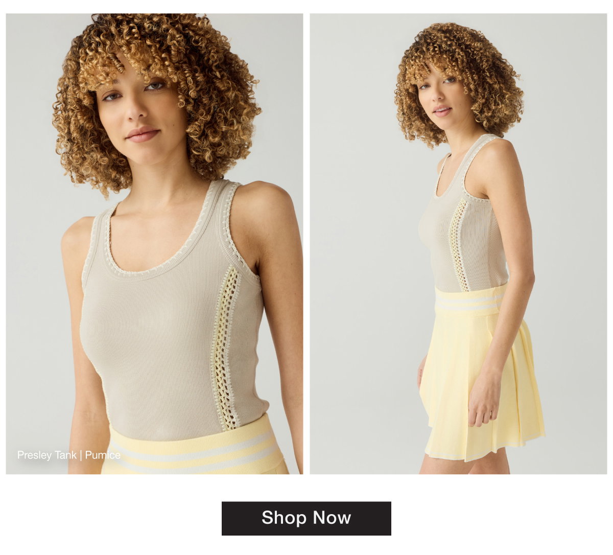 Shop Presley Tank In Pumice