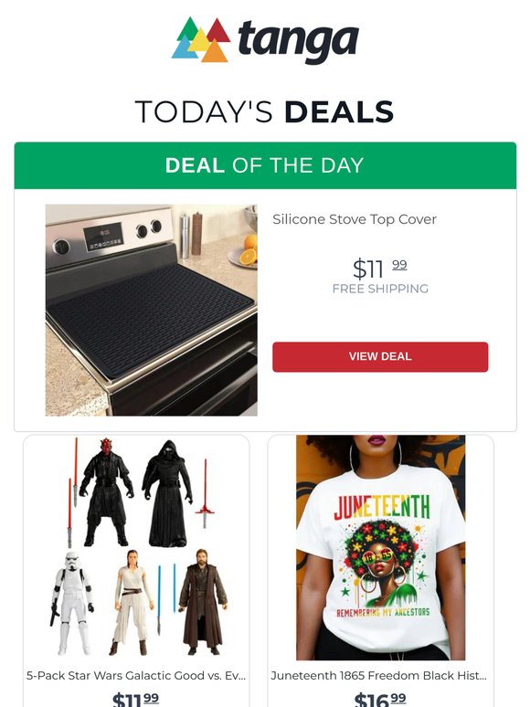 Silicone Stove Top Cover | 5-Pack Star Wars Galactic Good vs. Evil 6" Action Figure Set | Father's Day Shirts