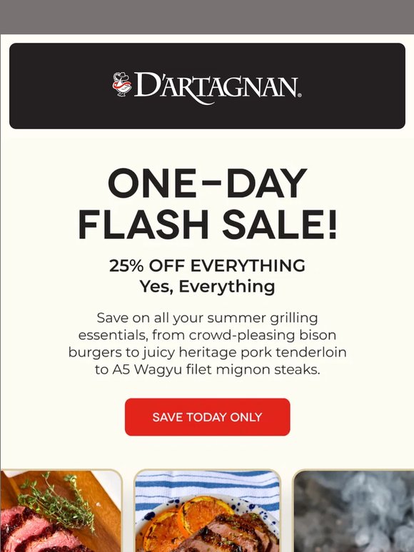 Today Only: 25% OFF Everything!