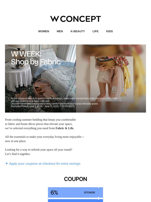 🏡 W WEEK: Refresh Your Space with Fabric & Life