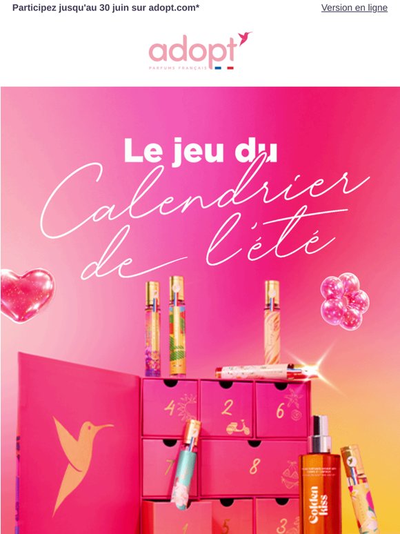 Jeu-concours : tentez de gagner le calendrier de l'été ❤️