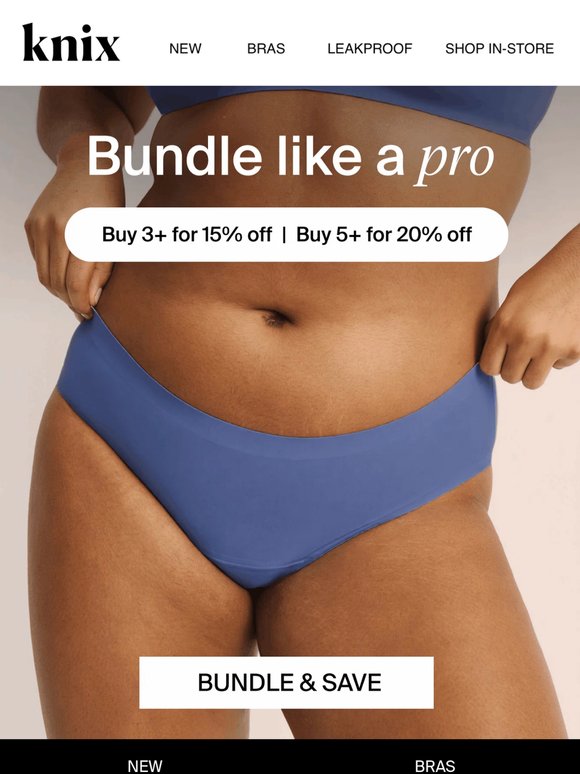 Bundle & Save up to 20% on fresh undies!