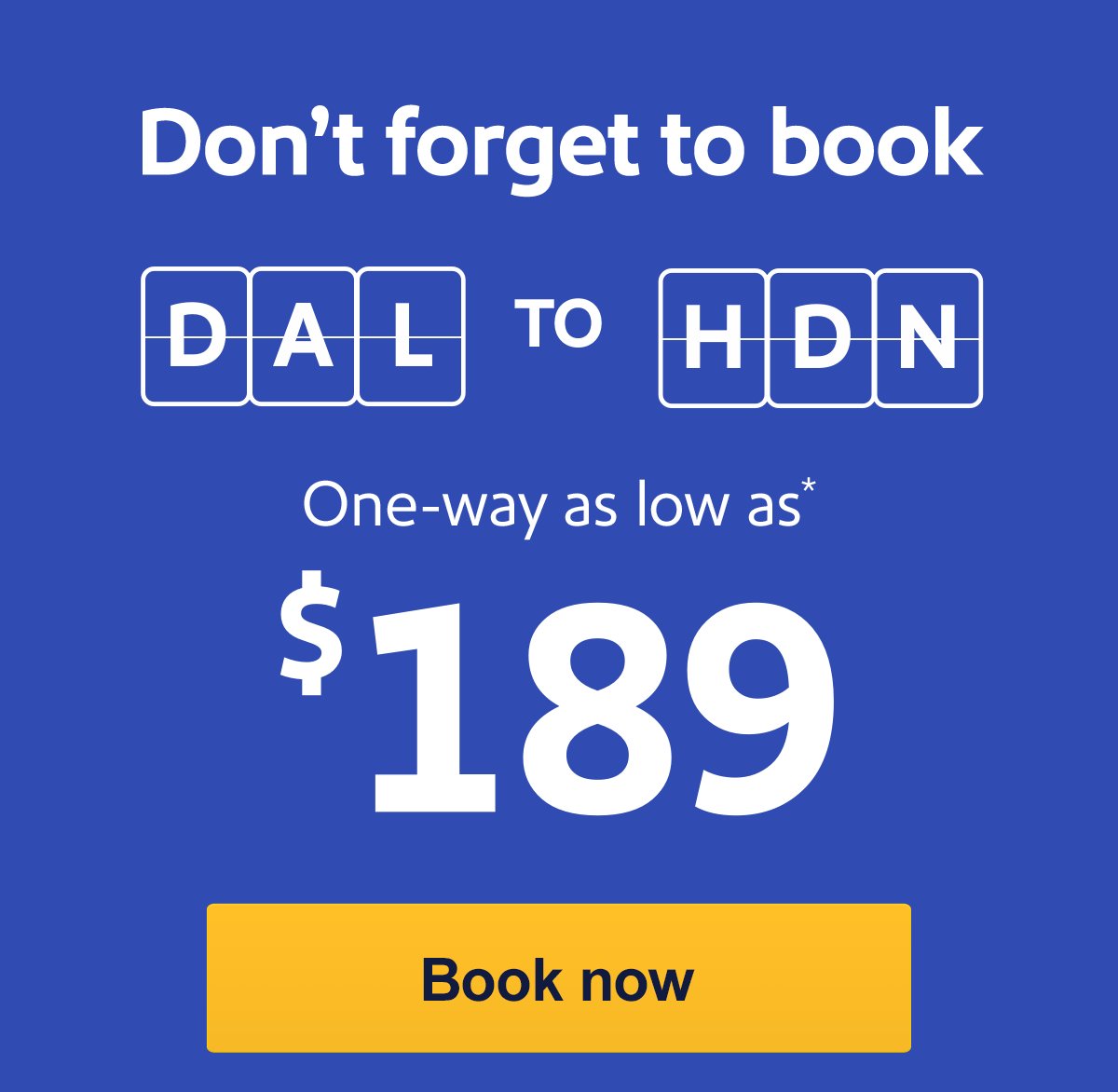 Don't forget to book your trip.