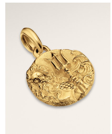 Poseidon Amulet18K Yellow Gold, 24mm