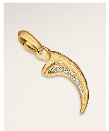 Raptor Claw Amulet18K Yellow Gold with Diamonds, 27.3mm