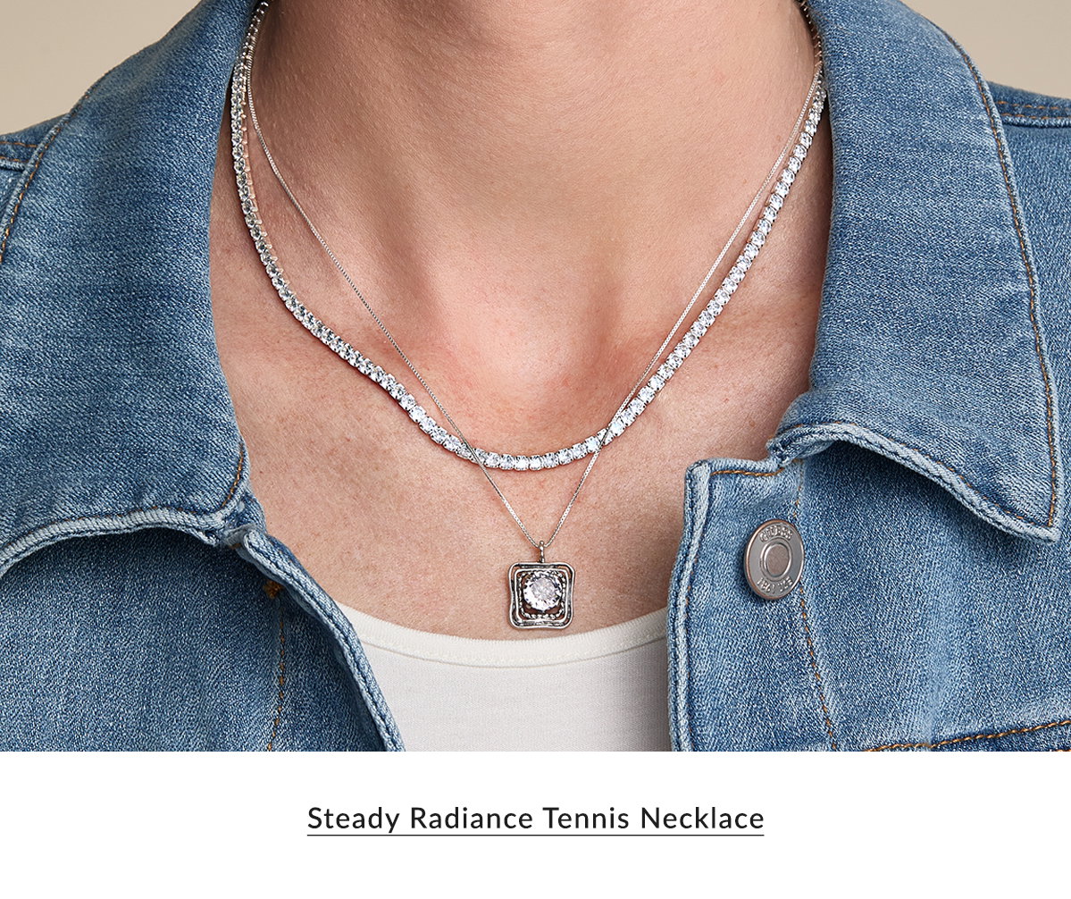 Steady Radiance Tennis Necklace