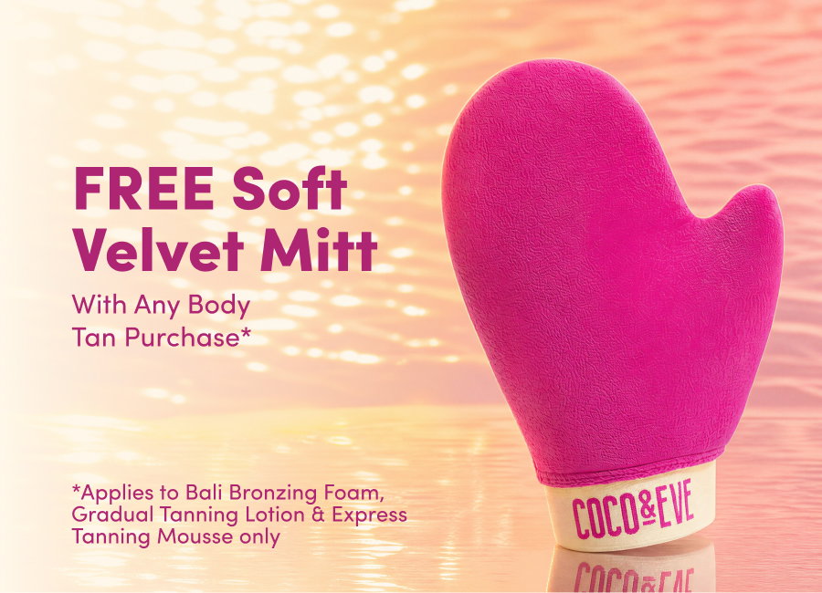 FREE Soft Velvet Mitt With Any Body Tan Purchase