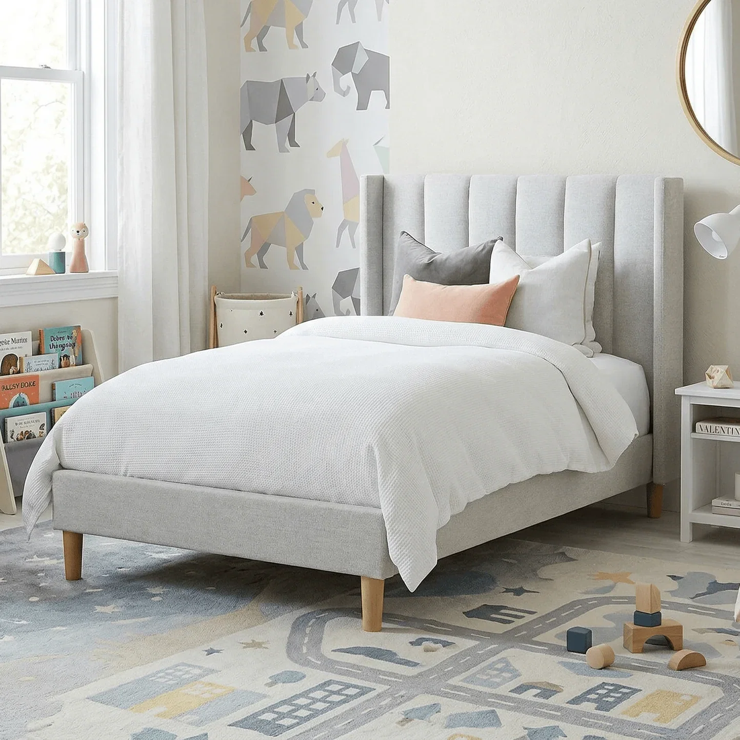 Image of LIBERTY Upholstered Bed Sand