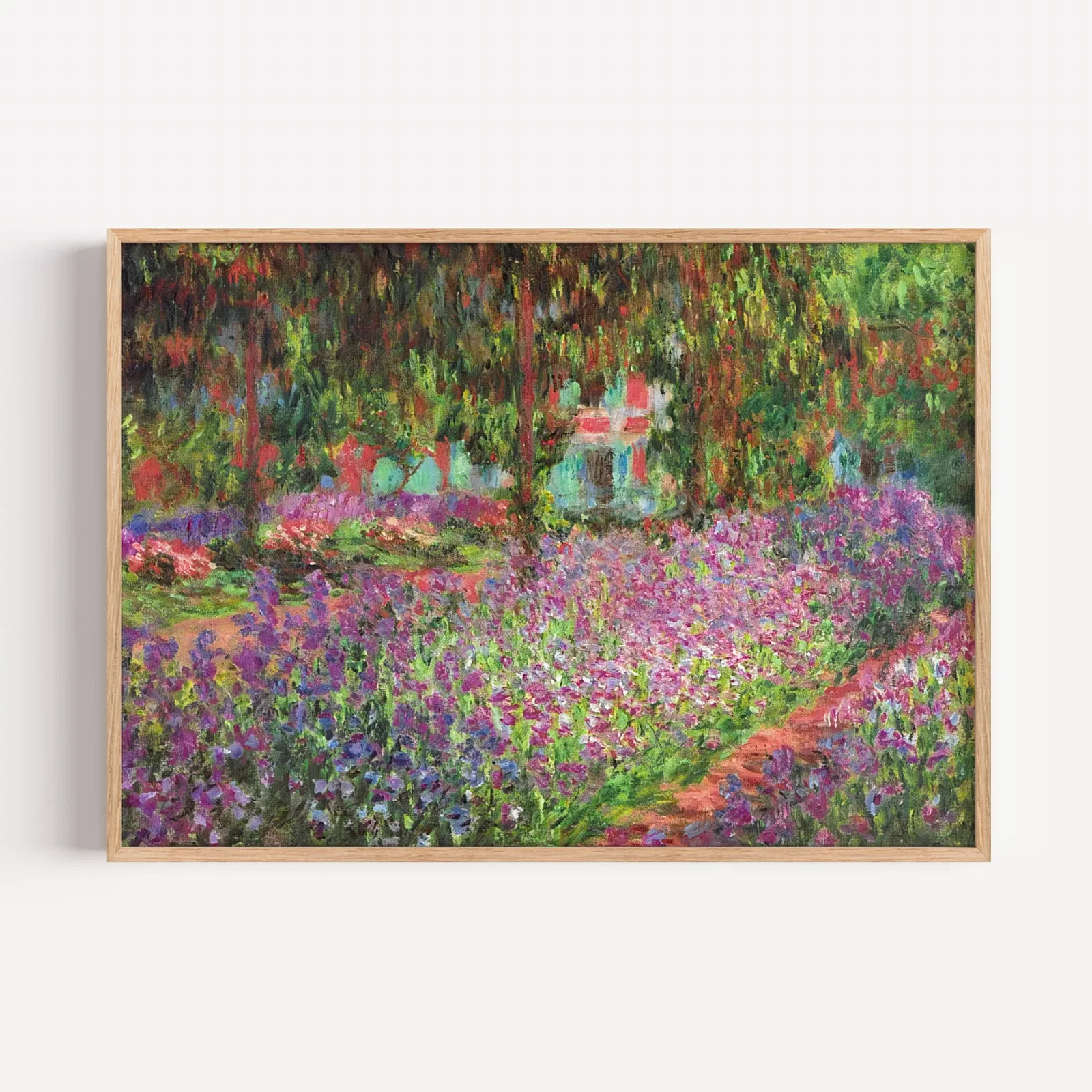 Image of Garden at Giverny 1900 By Claude Monet
