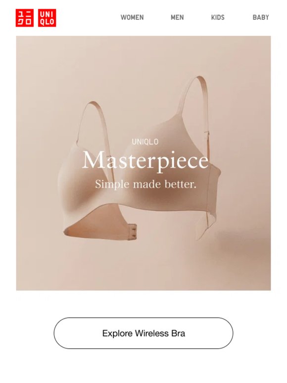 UNIQLO Masterpiece: AIRism Hiphuggers + 3D Wireless Bras