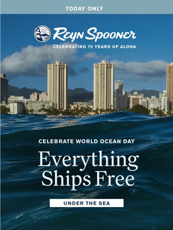 FREE Shipping on All Orders - TODAY ONLY! 🌊