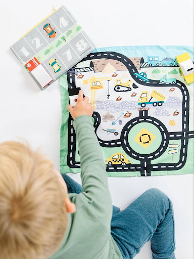 So Handmade Toy Car Play Mat & Pouch