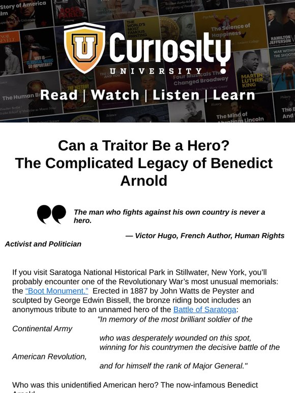 Can a Traitor Be a Hero? The Complicated Legacy of Benedict Arnold