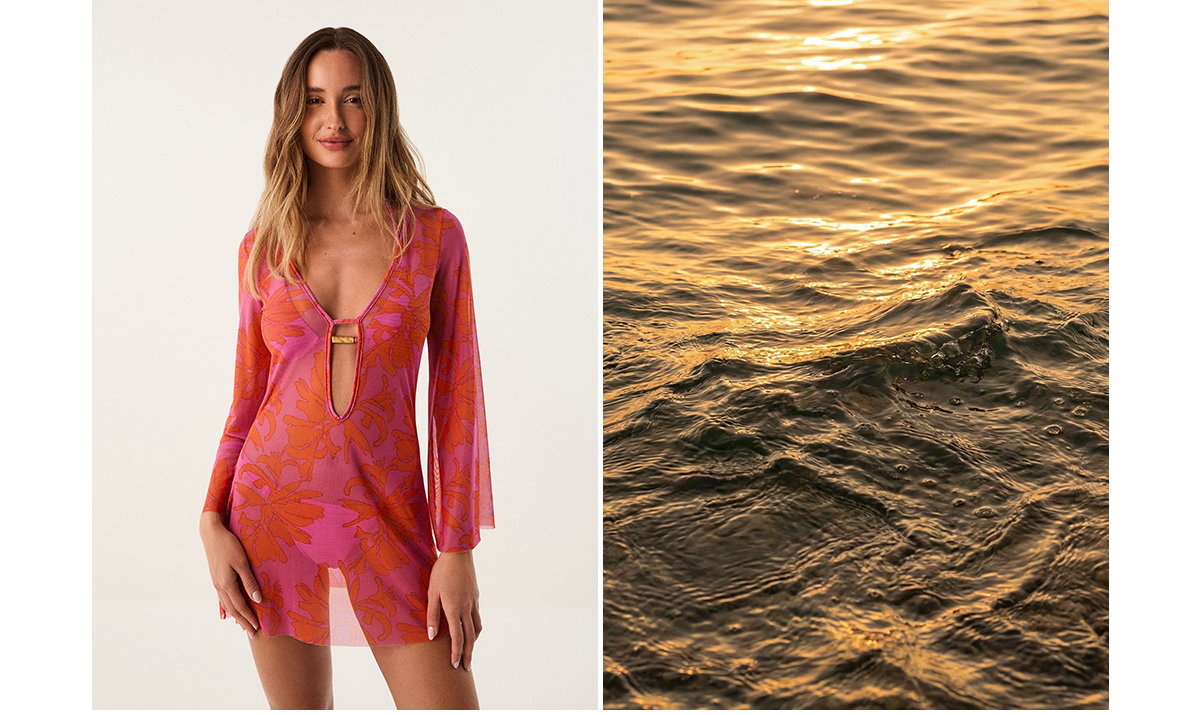 Lidi Short Cover Up - Coralshell