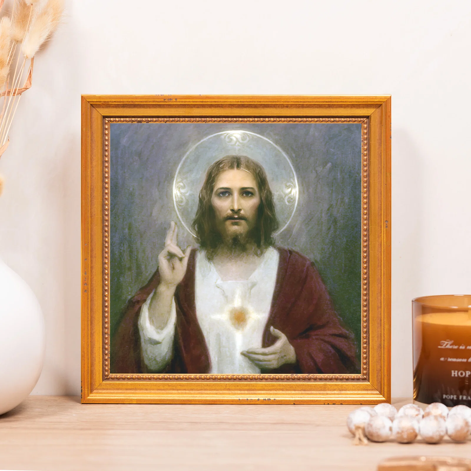Chambers Sacred Heart of Jesus Framed Canvas - Sacred Mini Collection
