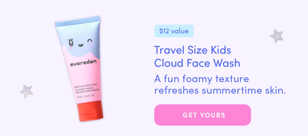 Travel Size Kids Cloud Face Wash