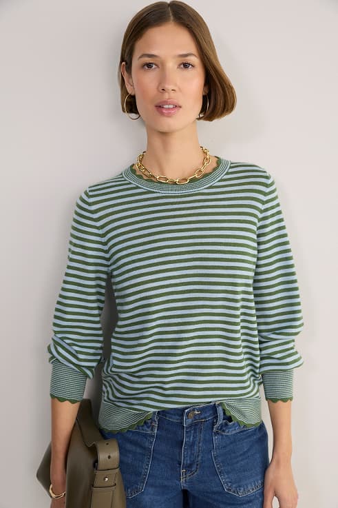 Fleurine Scallop Jumper