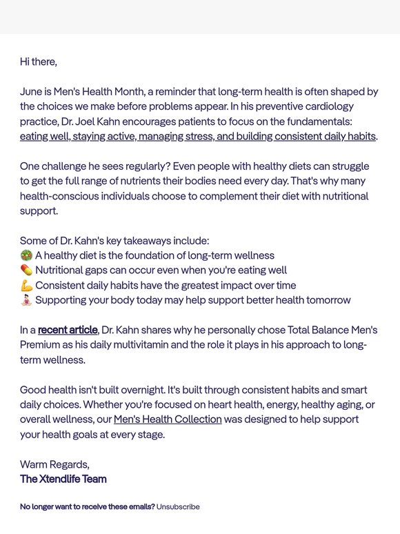 Men's Health Month Starts Here