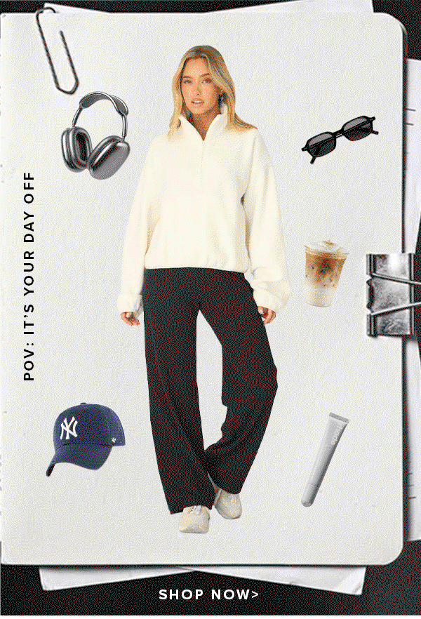 White Oversized Fit Long Sleeve Fleece Sweater