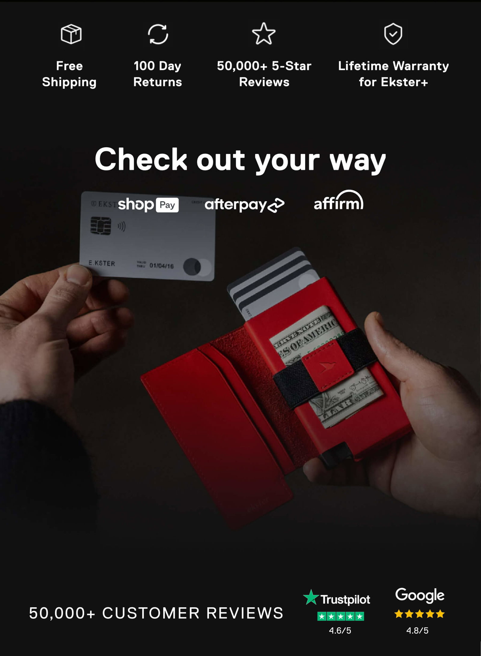 Check out your way