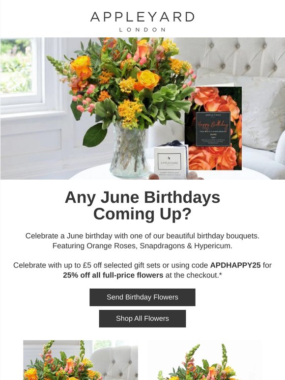 25% off Birthday Bouquets! 🎁