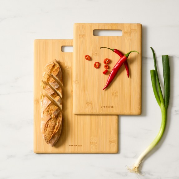 Kitchen Pro Eco Bamboo Cutting Board Set 2pc