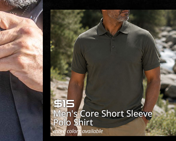 MENS CORE SHORT SLEEVE POLO SHIRT