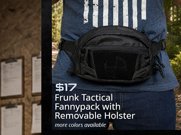 FRUNK TACTICAL FANNYPACK WITH REMOVABLE HOLSTER